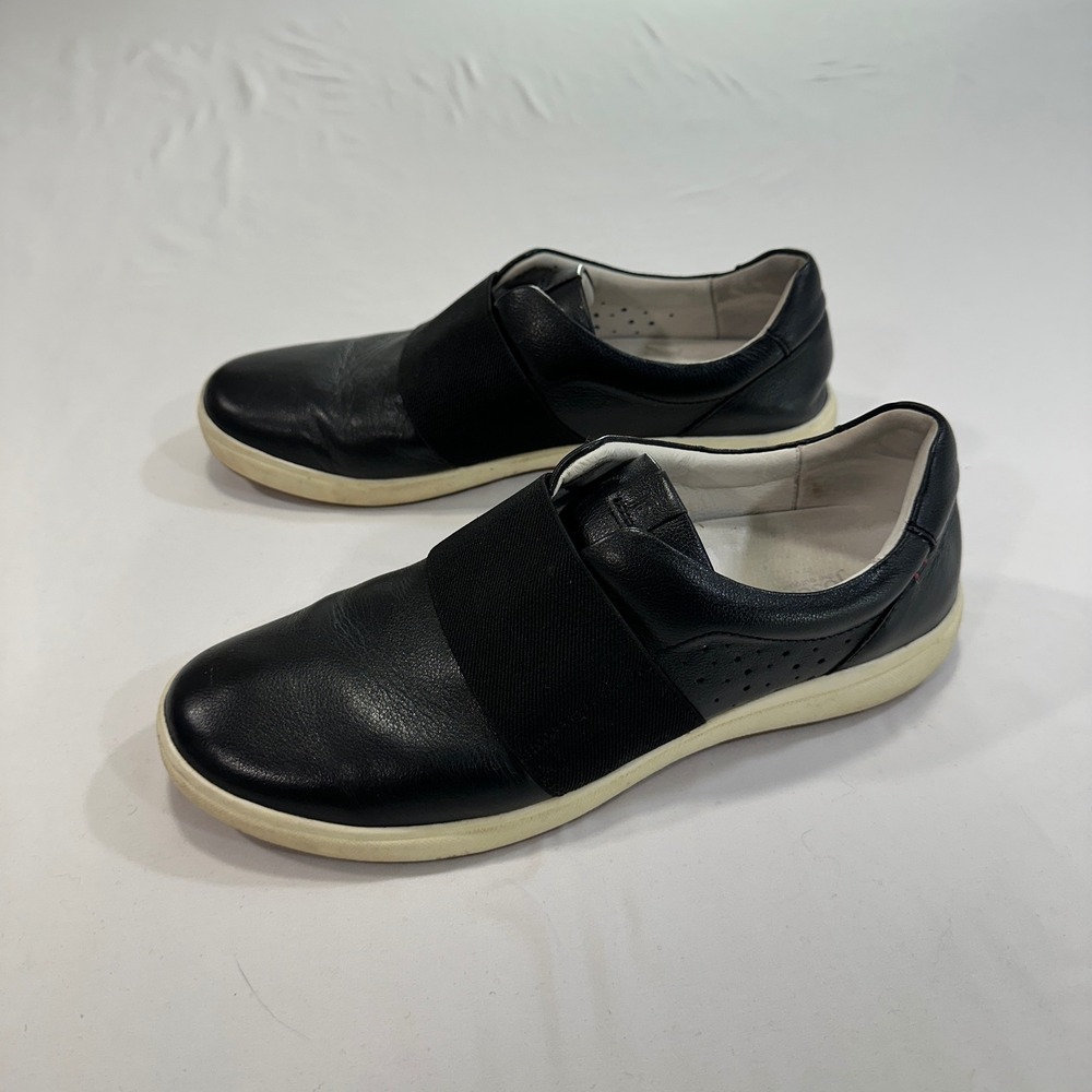 Josef Seibel 251591 Slip On Sneakers Womens 39 Black Leather Elastic